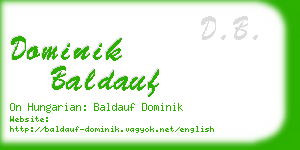 dominik baldauf business card